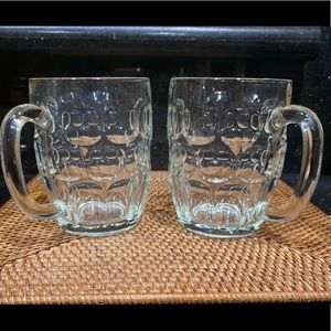 2 beer glass mugs